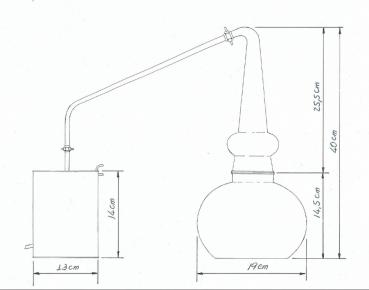 Anmeldefreie "CopperGarden®" Whiskydestille 2L Supreme