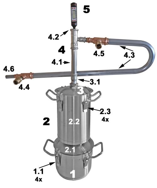 Solid still for essential oils - Supreme Quality - Model 2025