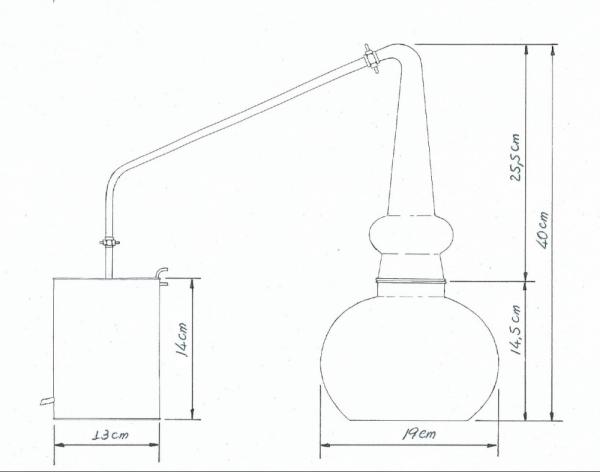 Anmeldefreie "CopperGarden®" Whiskydestille 2L Supreme